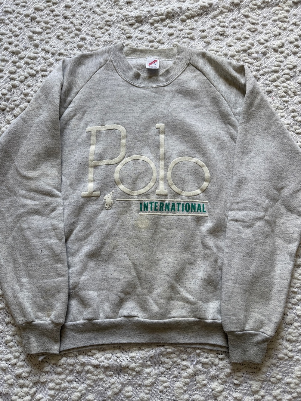 Polo International Men's Gray Crewneck Sweatshirt